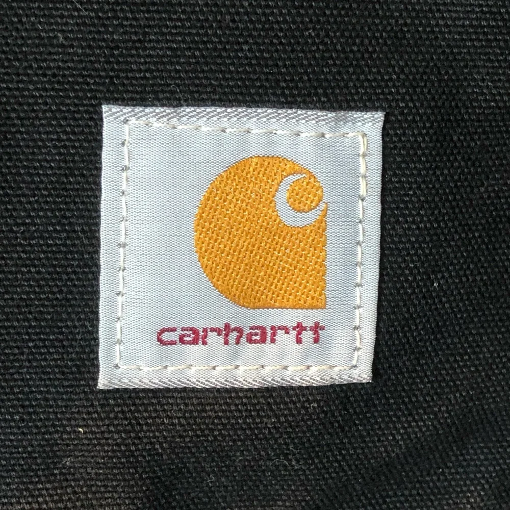 CARHARTT winter coat men’s sz 50T Blk canvas w/brown corduroy collar Looks new! - Picture 2 of 5